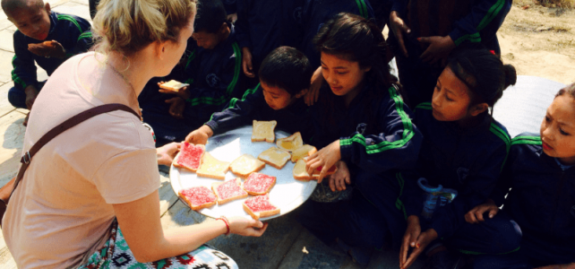 Frühstück in Nepal
